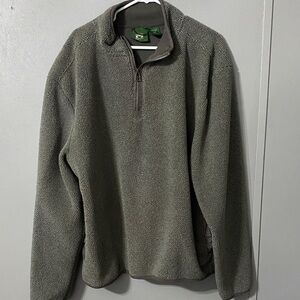 Olive Zip-Up Sweater for Men